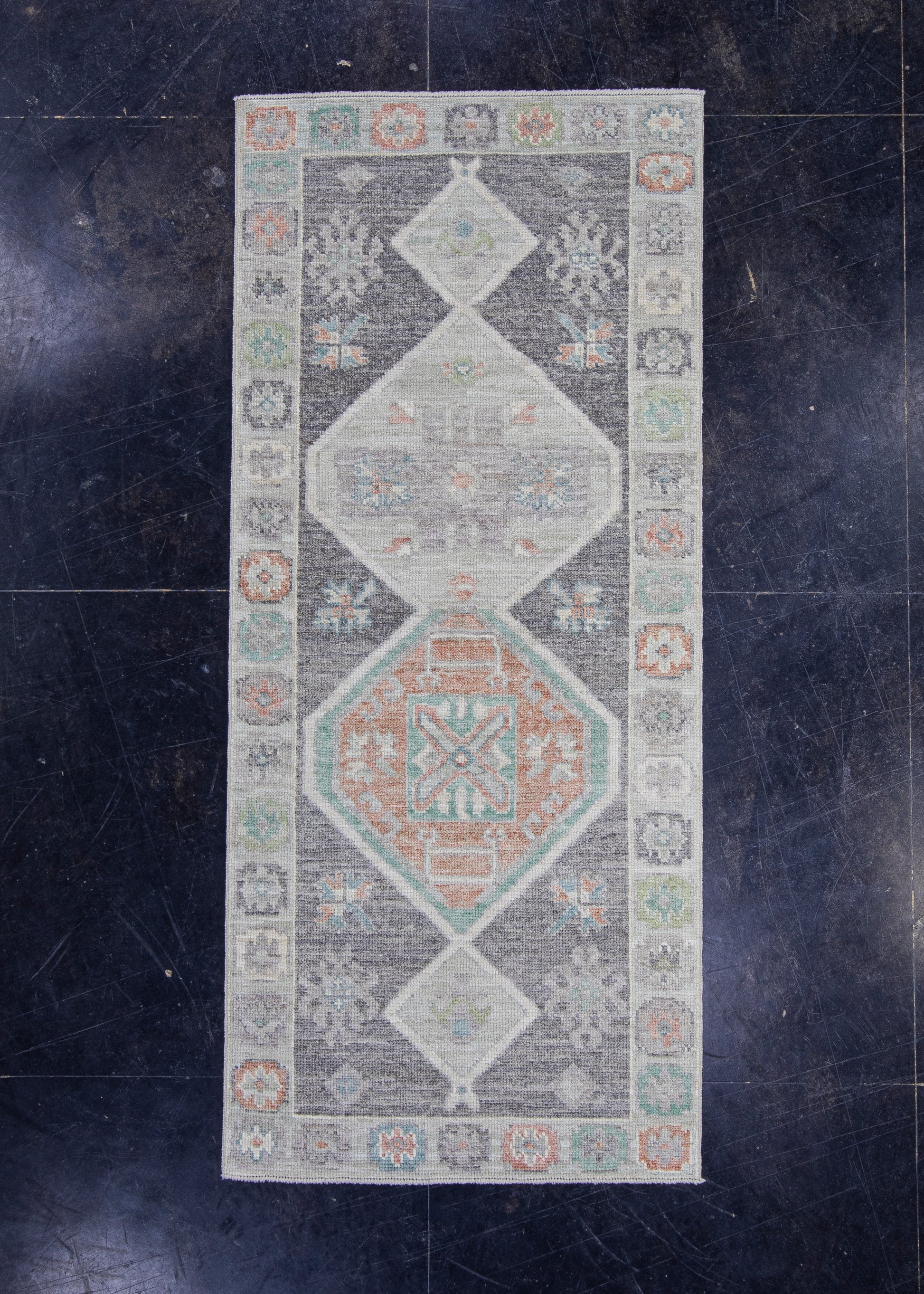 Turkish Oushak Rug 2'11" x 6'9" #16325