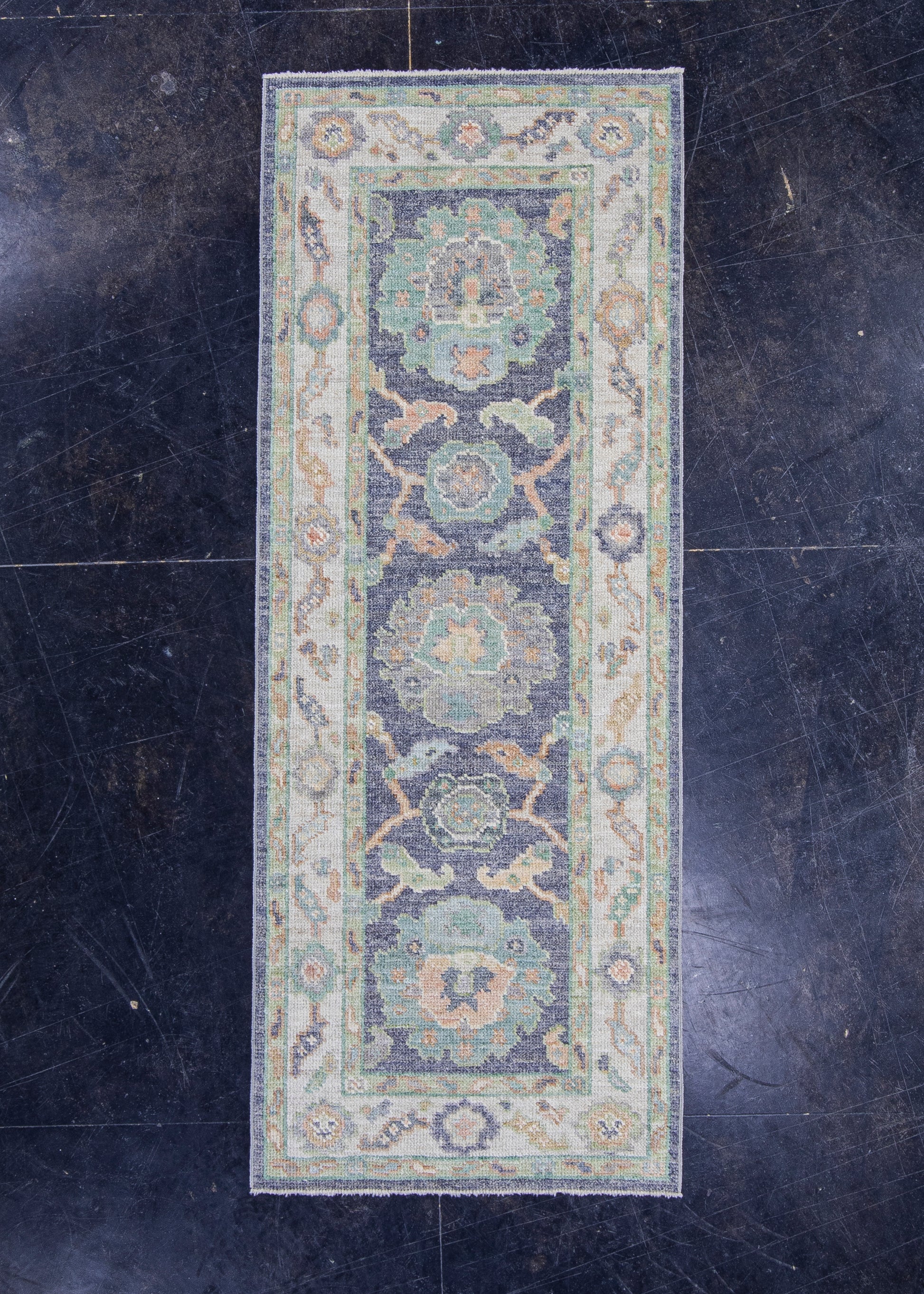 Turkish Oushak Rug 2'4" x 6' #16174