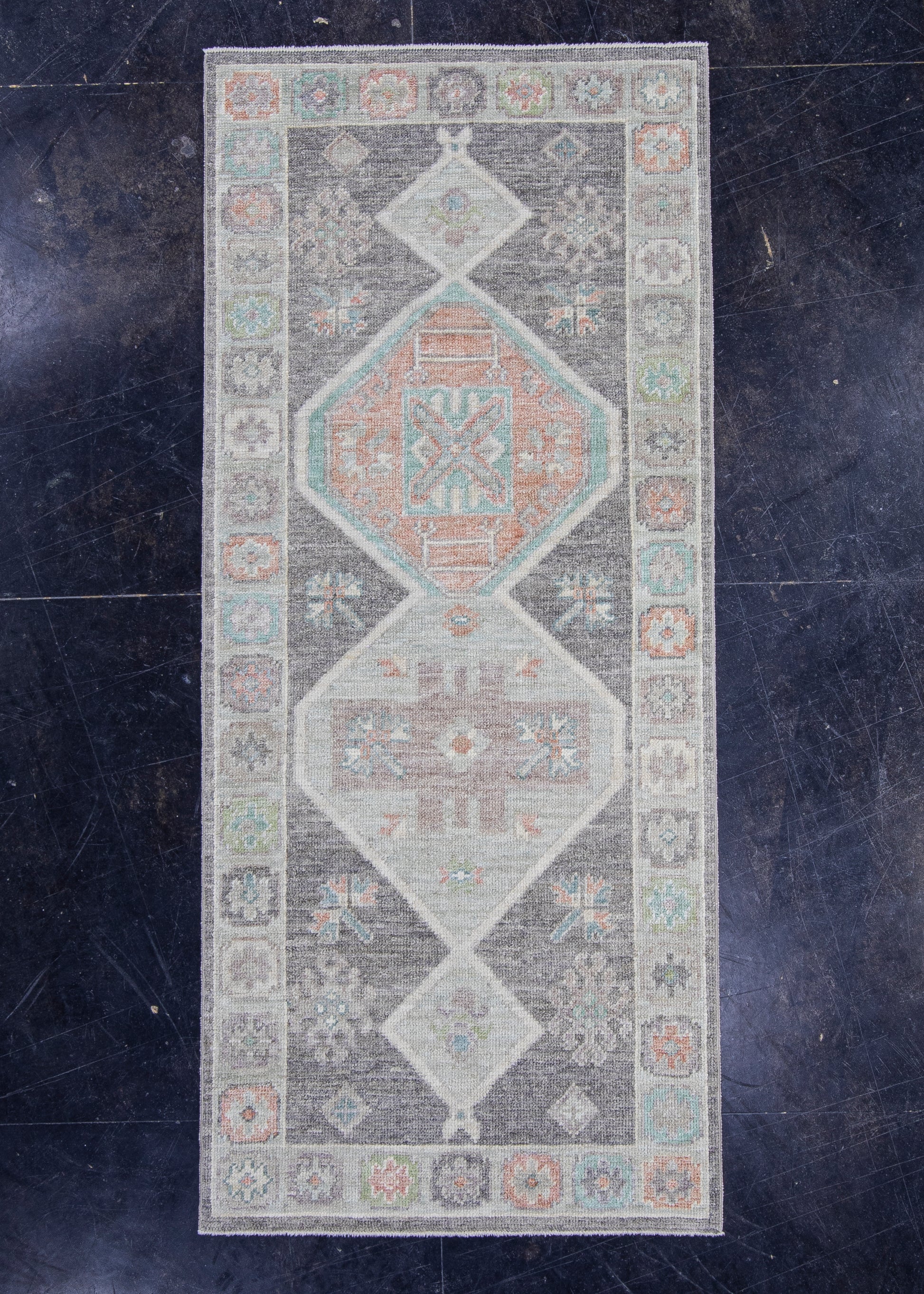 Turkish Oushak Rug 2'11" x 6'9" #16326
