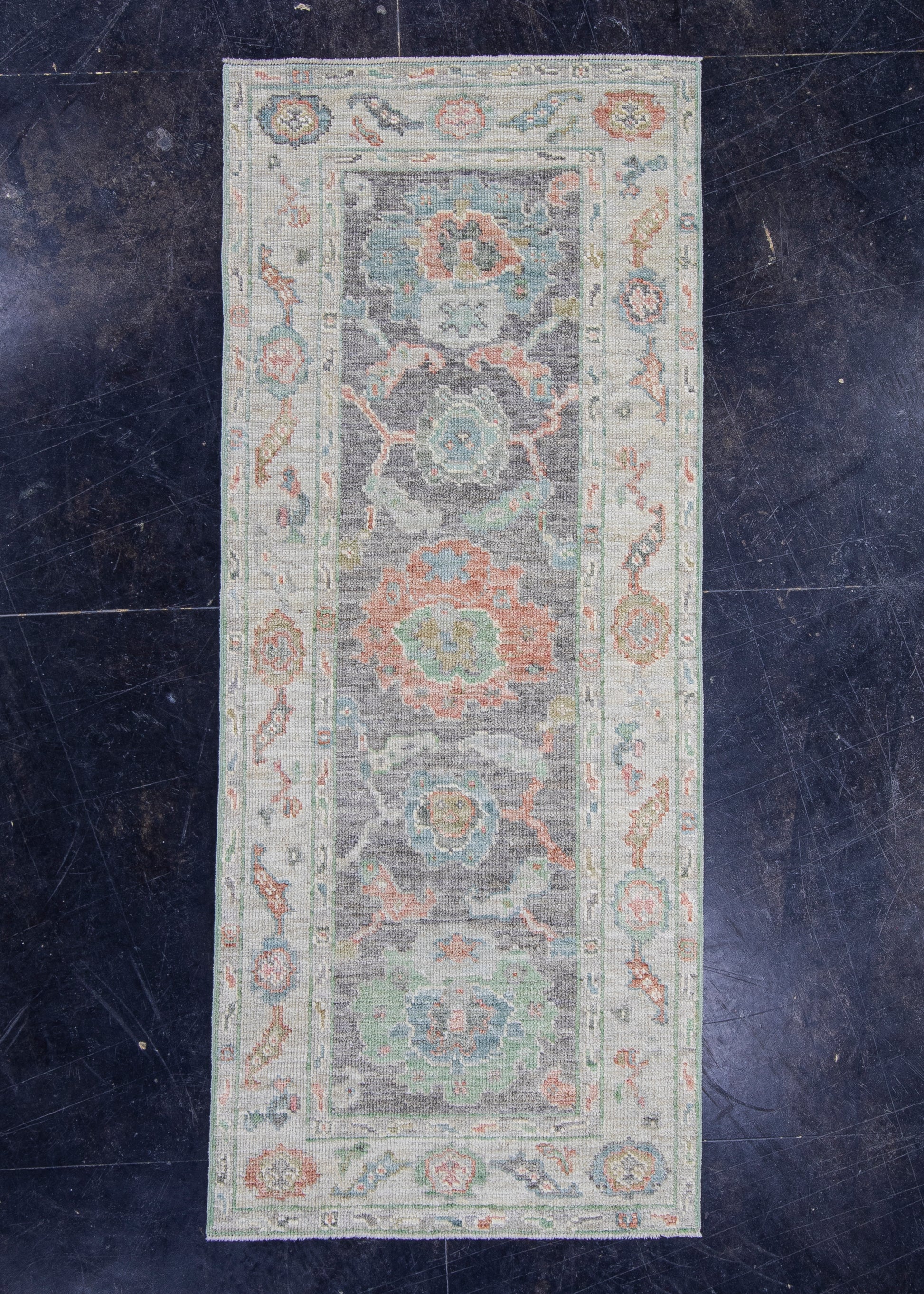 Turkish Oushak Rug 2'8" x 6'6" #16204