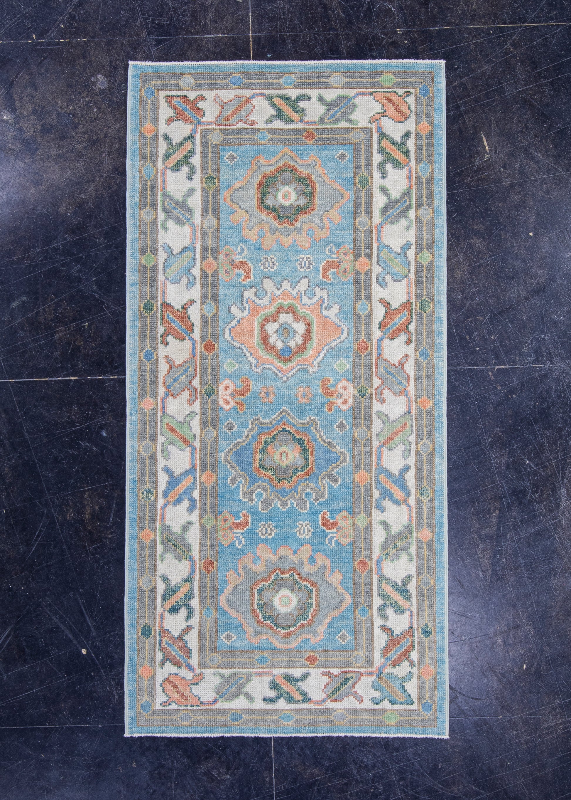 Turkish Oushak Rug 2'9" x 5'10" #16746