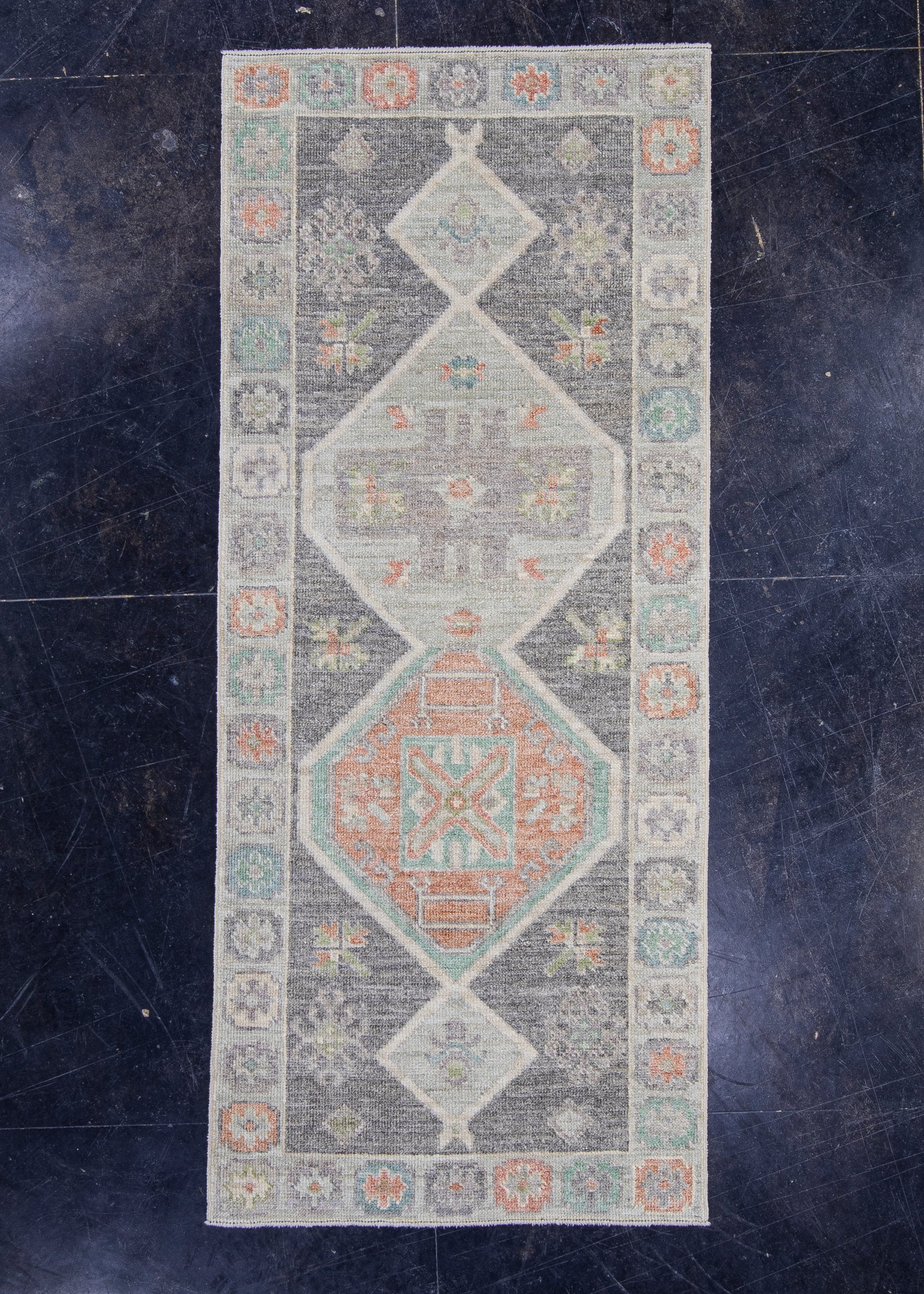 Turkish Oushak Rug 2'10" x 6'7" #16368