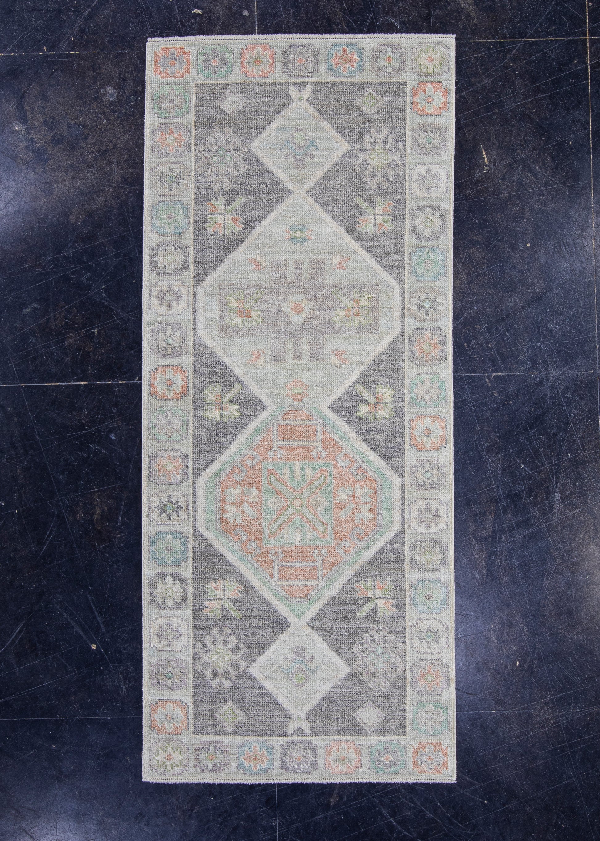 Turkish Oushak Rug 2'10" x 6'8" #16256