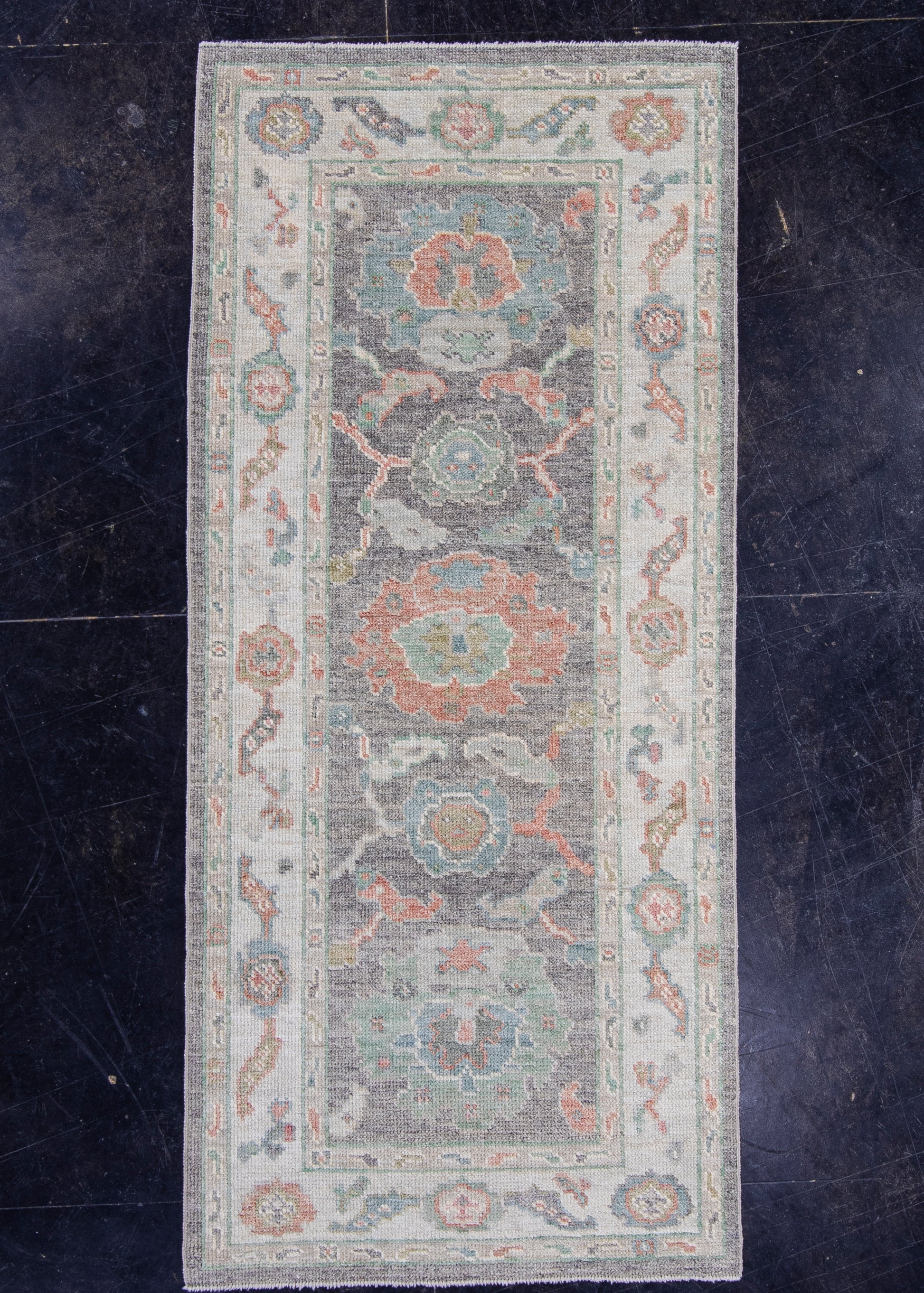 Turkish Oushak Rug 2'10" x 6'4" #16258