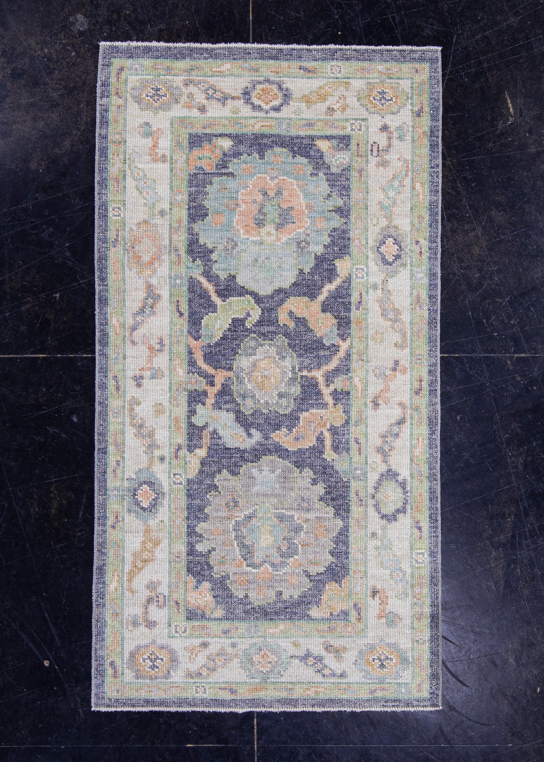 Turkish Oushak Rug 2'8" x 5'1" #16714