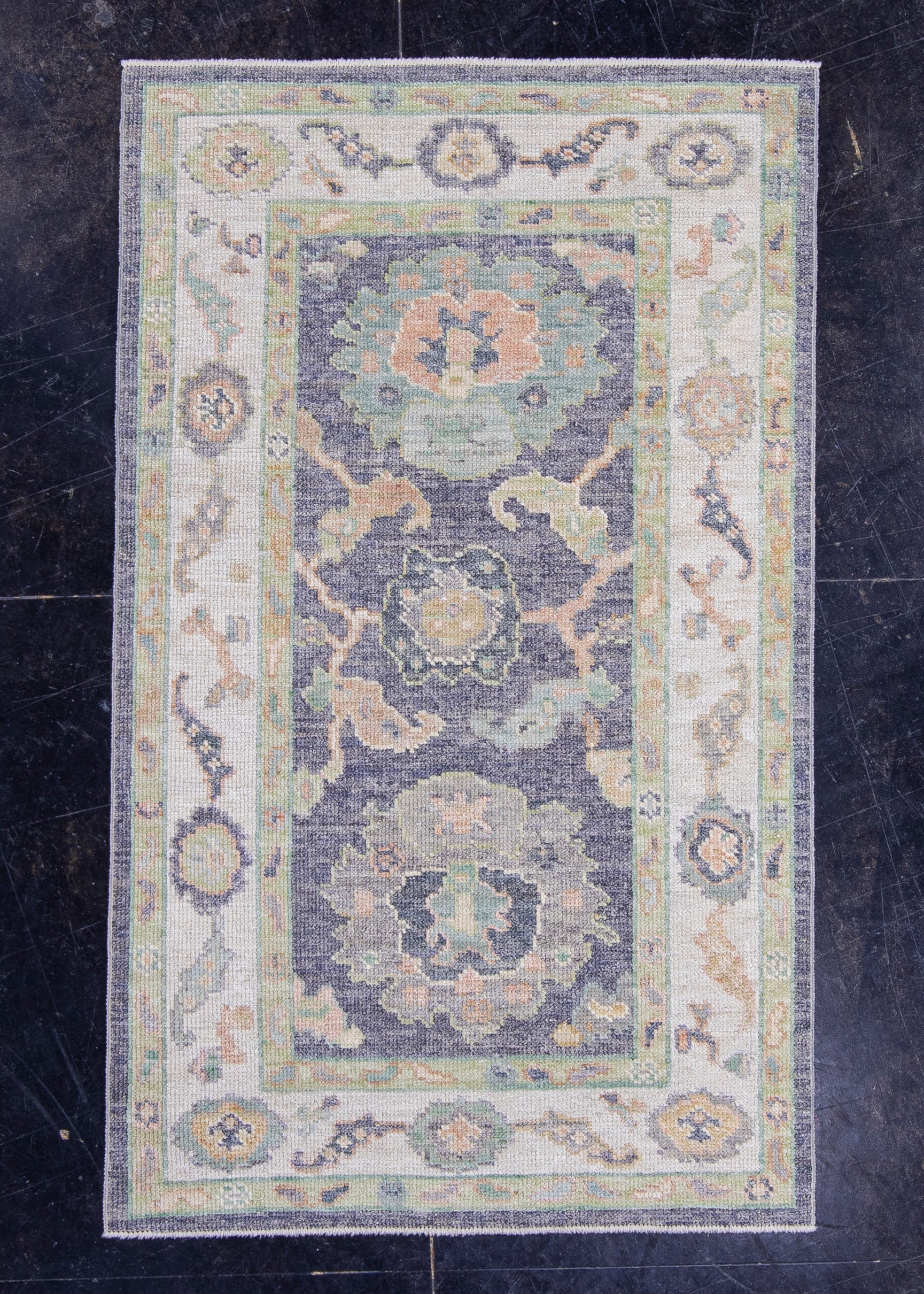 Turkish Oushak Rug 3'2" x 5'2" #16430