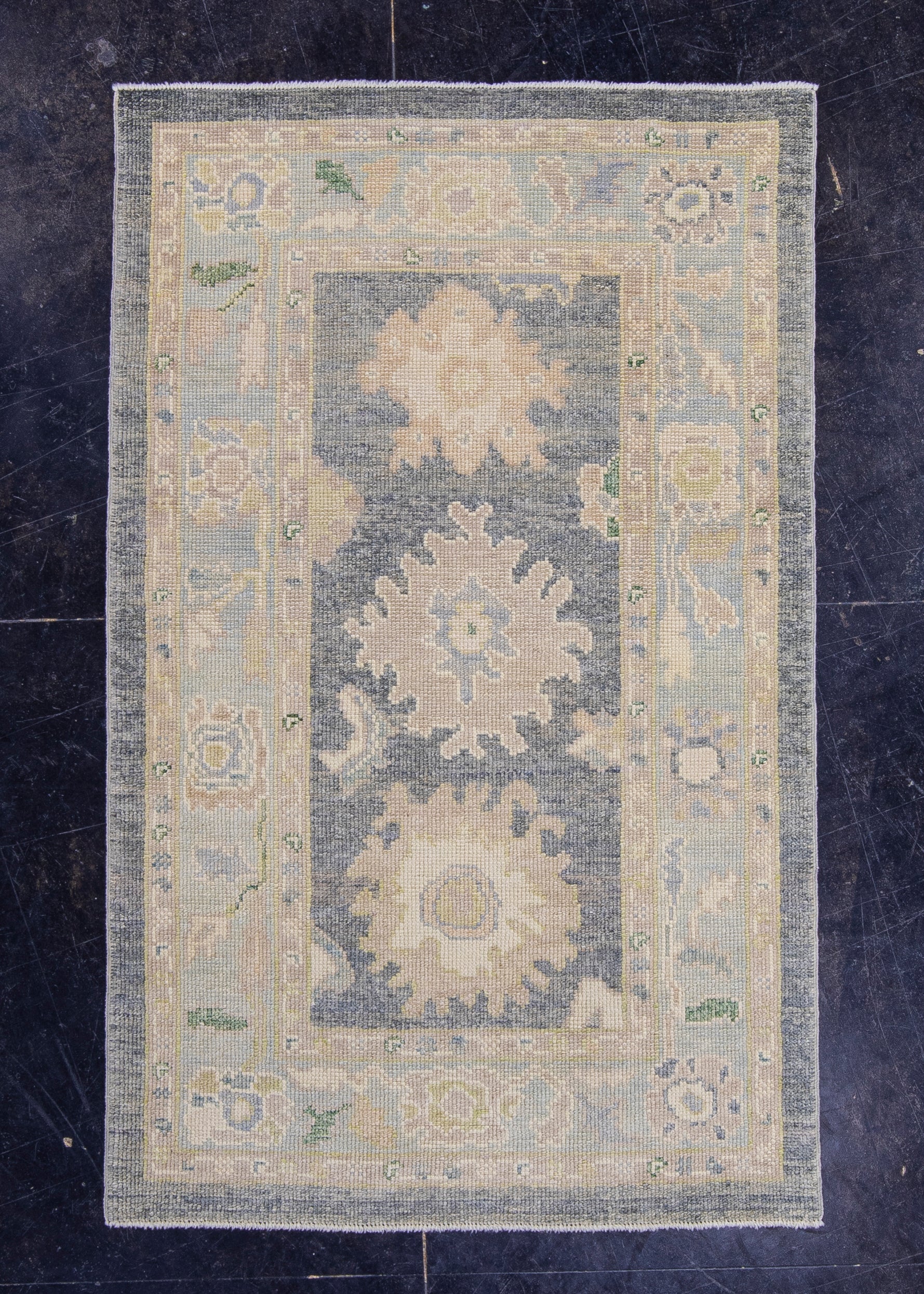 Turkish Oushak Rug 3'3" x 5'2" #16679