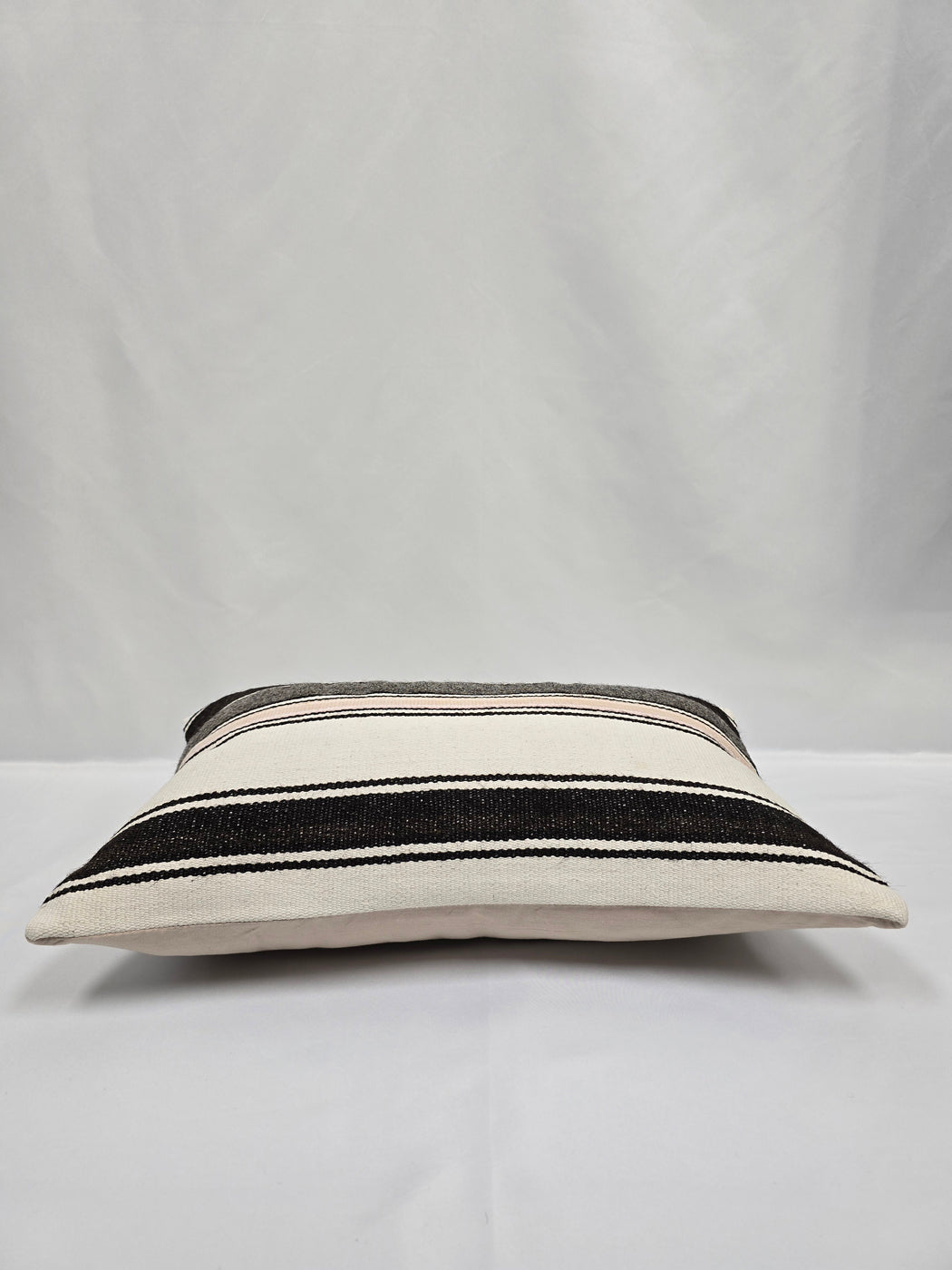 Turkish Hemp Pillow Cushion Natural White Black Pillow Cushion Cover 16" x 24" #9200