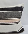 Turkish Hemp Pillow Cushion Natural White Black Pillow Cushion Cover 16" x 24" #9200