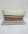 Turkish Hemp Pillow Cushion Natural White Brown Pillow Cushion Cover 16" x 24" #9199