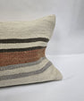 Turkish Hemp Pillow Cushion Natural White Brown Pillow Cushion Cover 16" x 24" #9199
