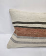 Turkish Hemp Pillow Cushion Natural White Brown Pillow Cushion Cover 16" x 24" #9199