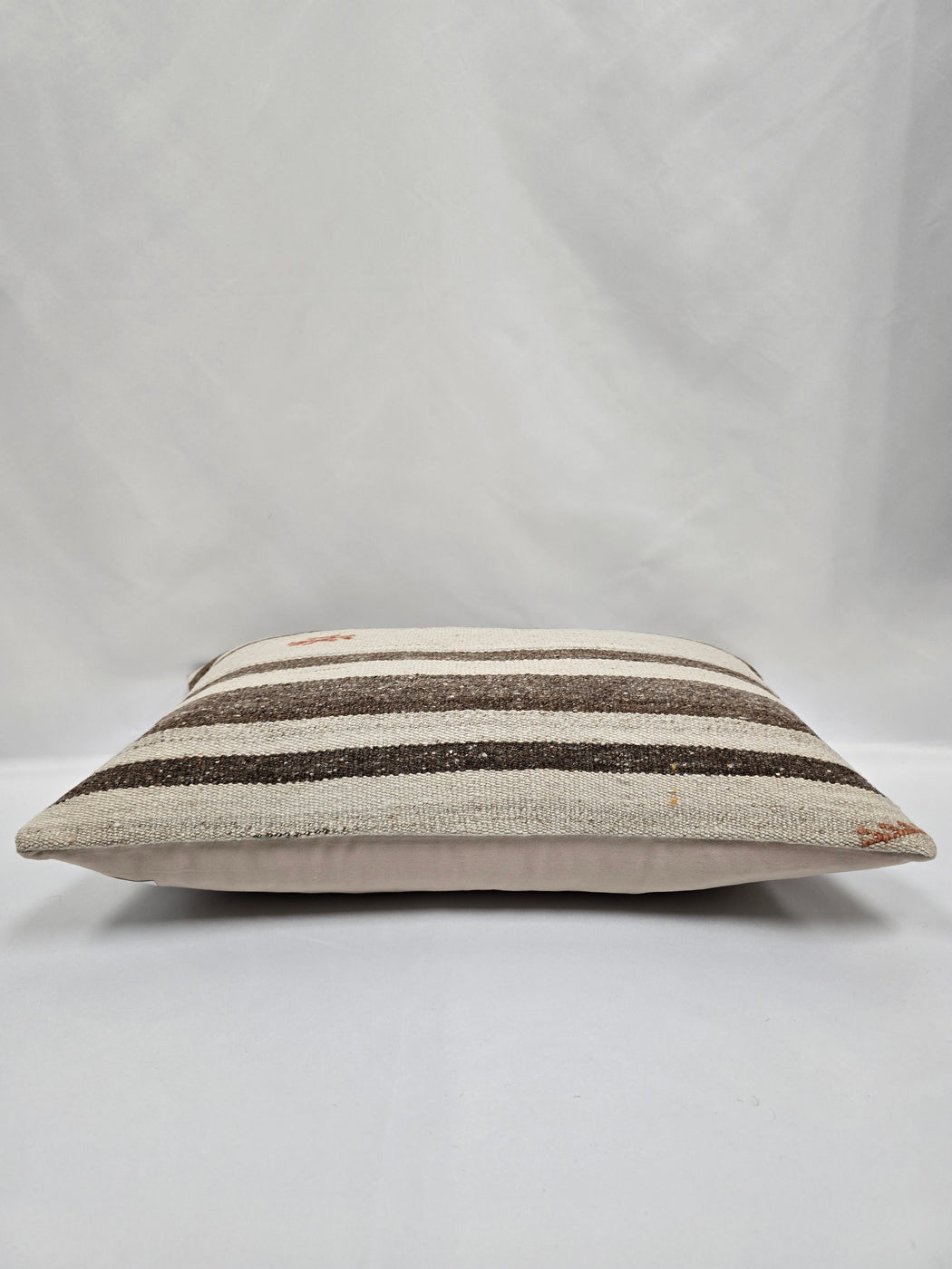Turkish Hemp Pillow Cushion Natural White Brown Pillow Cushion Cover 16" x 24" #9197