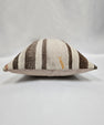 Turkish Hemp Pillow Cushion Natural White Brown Pillow Cushion Cover 16" x 24" #9197