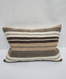 Turkish Hemp Pillow Cushion Natural Cream Brown Pillow Cushion Cover 16" x 24" #9196