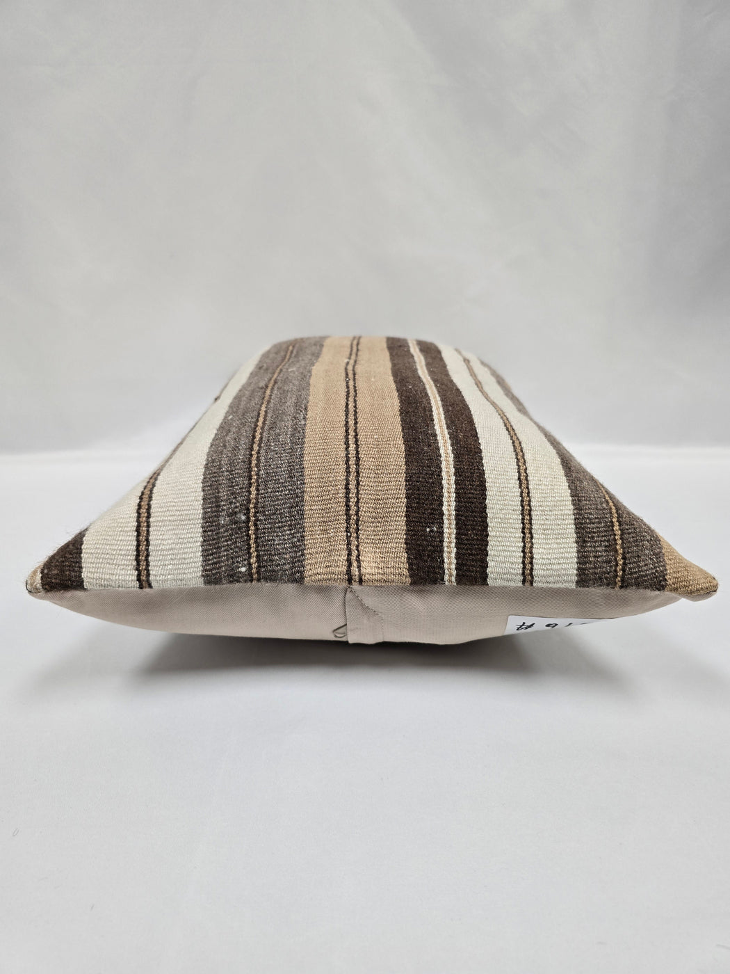 Turkish Hemp Pillow Cushion Natural Cream Brown Pillow Cushion Cover 16" x 24" #9196