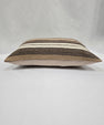 Turkish Hemp Pillow Cushion Natural Cream Brown Pillow Cushion Cover 16" x 24" #9196