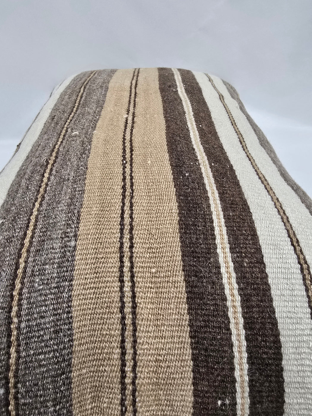 Turkish Hemp Pillow Cushion Natural Cream Brown Pillow Cushion Cover 16" x 24" #9196