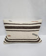 Turkish Hemp Pillow Cushion Natural Cream Brown Pillow Cushion Cover 16" x 24" #9195