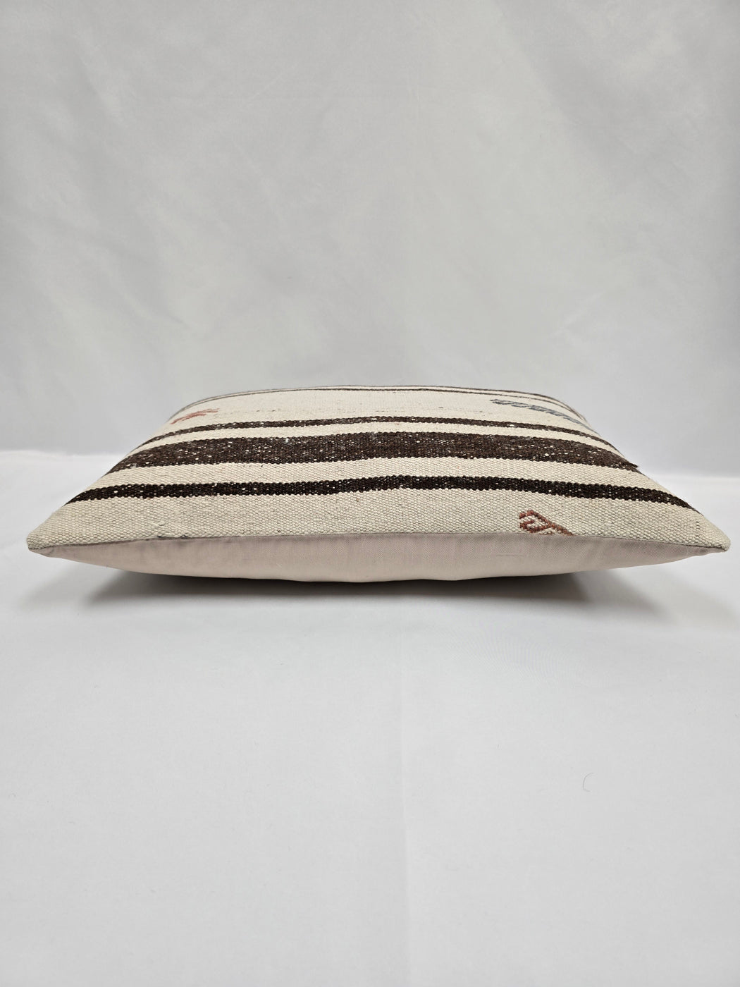 Turkish Hemp Pillow Cushion Natural Cream Brown Pillow Cushion Cover 16" x 24" #9195