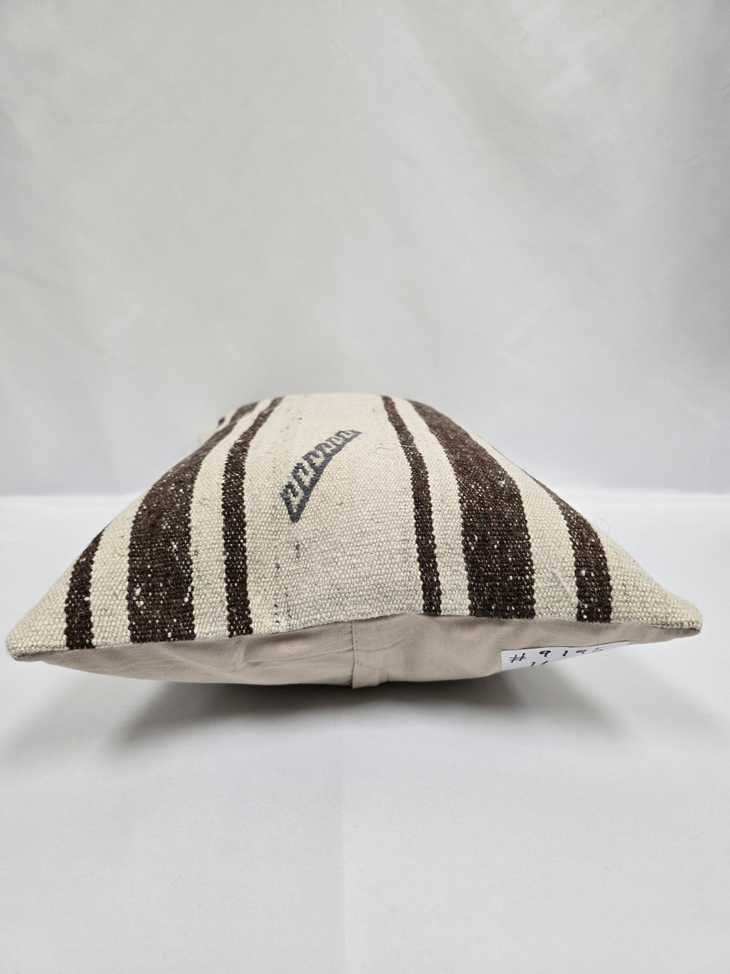 Turkish Hemp Pillow Cushion Natural Cream Brown Pillow Cushion Cover 16" x 24" #9195