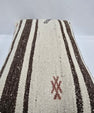 Turkish Hemp Pillow Cushion Natural Cream Brown Pillow Cushion Cover 16" x 24" #9195