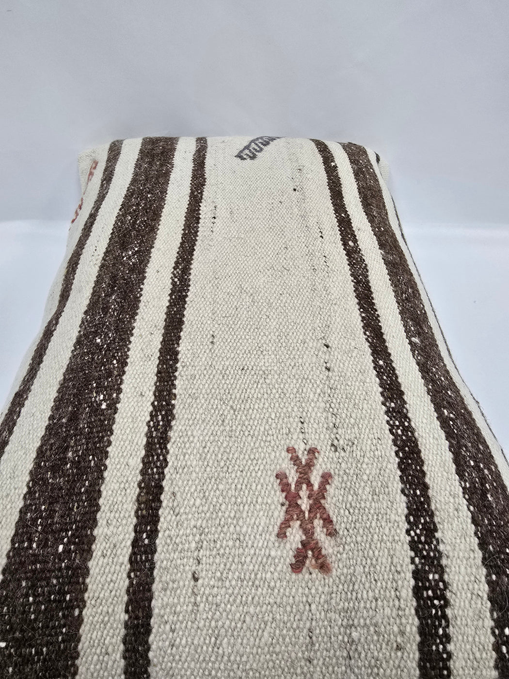 Turkish Hemp Pillow Cushion Natural Cream Brown Pillow Cushion Cover 16" x 24" #9195
