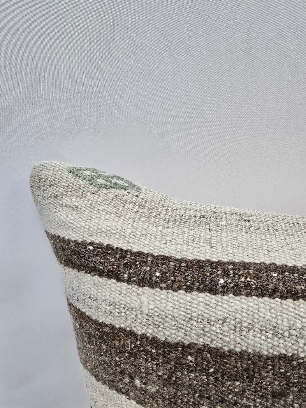 Turkish Hemp Pillow Cushion Natural Cream Brown Pillow Cushion Cover 16" x 24" #9194