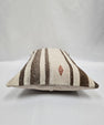 Turkish Hemp Pillow Cushion Natural Cream Brown Pillow Cushion Cover 16" x 24" #9194