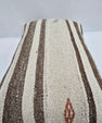 Turkish Hemp Pillow Cushion Natural Cream Brown Pillow Cushion Cover 16" x 24" #9194