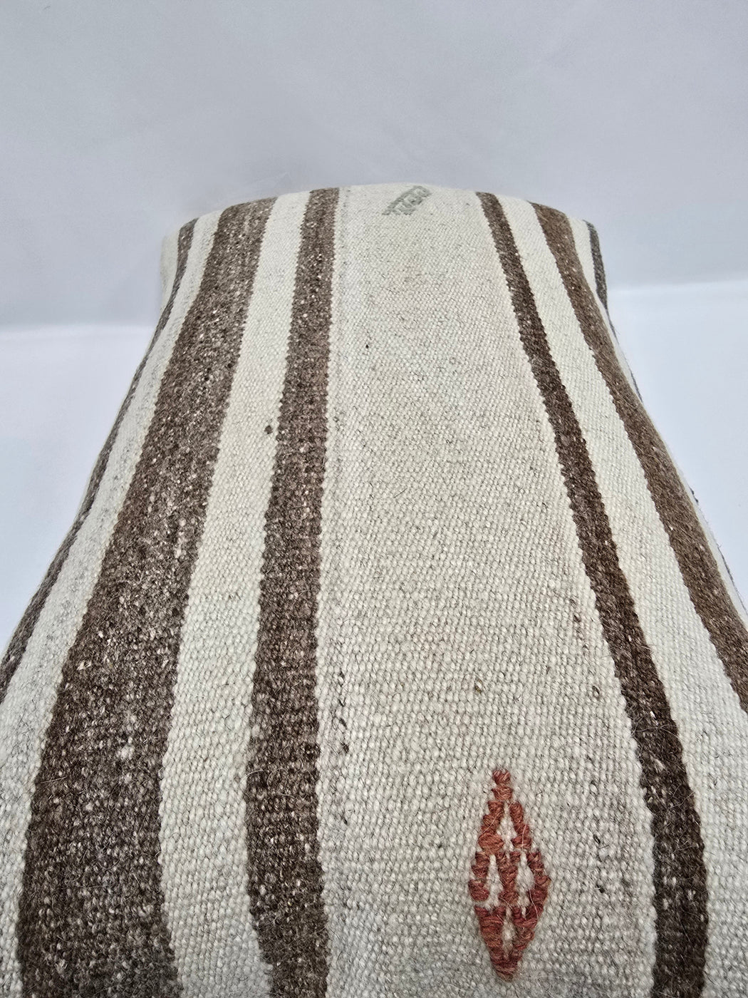 Turkish Hemp Pillow Cushion Natural Cream Brown Pillow Cushion Cover 16" x 24" #9194