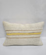 Turkish Hemp Pillow Cushion Natural Cream Yellow Pillow Cushion Cover 16" x 24" #9193