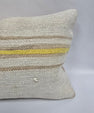 Turkish Hemp Pillow Cushion Natural Cream Yellow Pillow Cushion Cover 16" x 24" #9193