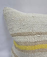 Turkish Hemp Pillow Cushion Natural Cream Yellow Pillow Cushion Cover 16" x 24" #9193