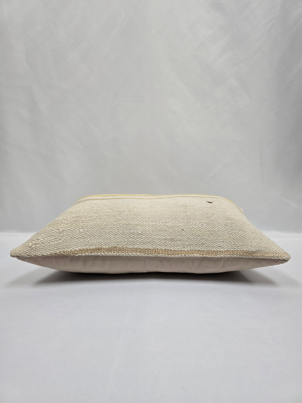 Turkish Hemp Pillow Cushion Natural Cream Yellow Pillow Cushion Cover 16" x 24" #9193