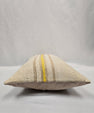 Turkish Hemp Pillow Cushion Natural Cream Yellow Pillow Cushion Cover 16" x 24" #9193