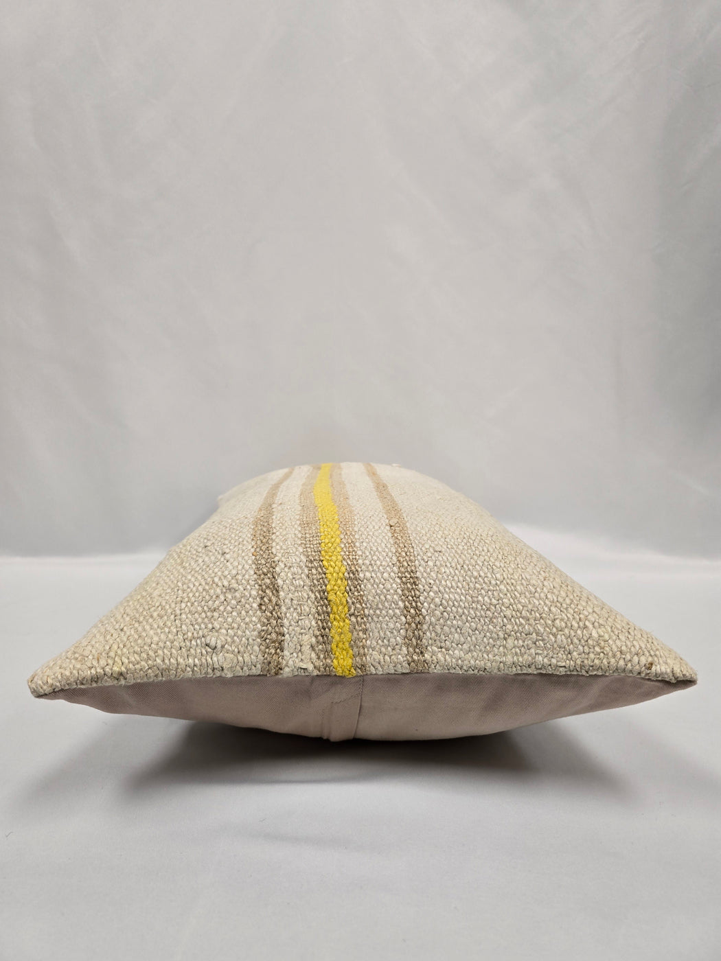 Turkish Hemp Pillow Cushion Natural Cream Yellow Pillow Cushion Cover 16" x 24" #9193