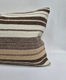 Turkish Hemp Pillow Cushion Natural Cream Brown Pillow Cushion Cover 16" x 24" #9192