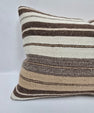 Turkish Hemp Pillow Cushion Natural Cream Brown Pillow Cushion Cover 16" x 24" #9192
