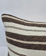 Turkish Hemp Pillow Cushion Natural Cream Brown Pillow Cushion Cover 16" x 24" #9192