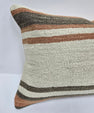 Turkish Hemp Pillow Cushion Natural Cream Brown Pillow Cushion Cover 16" x 24" #9187