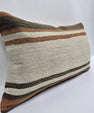Turkish Hemp Pillow Cushion Natural Cream Brown Pillow Cushion Cover 16" x 24" #9187