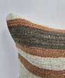 Turkish Hemp Pillow Cushion Natural Cream Brown Pillow Cushion Cover 16" x 24" #9187