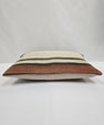 Turkish Hemp Pillow Cushion Natural Cream Brown Pillow Cushion Cover 16" x 24" #9187