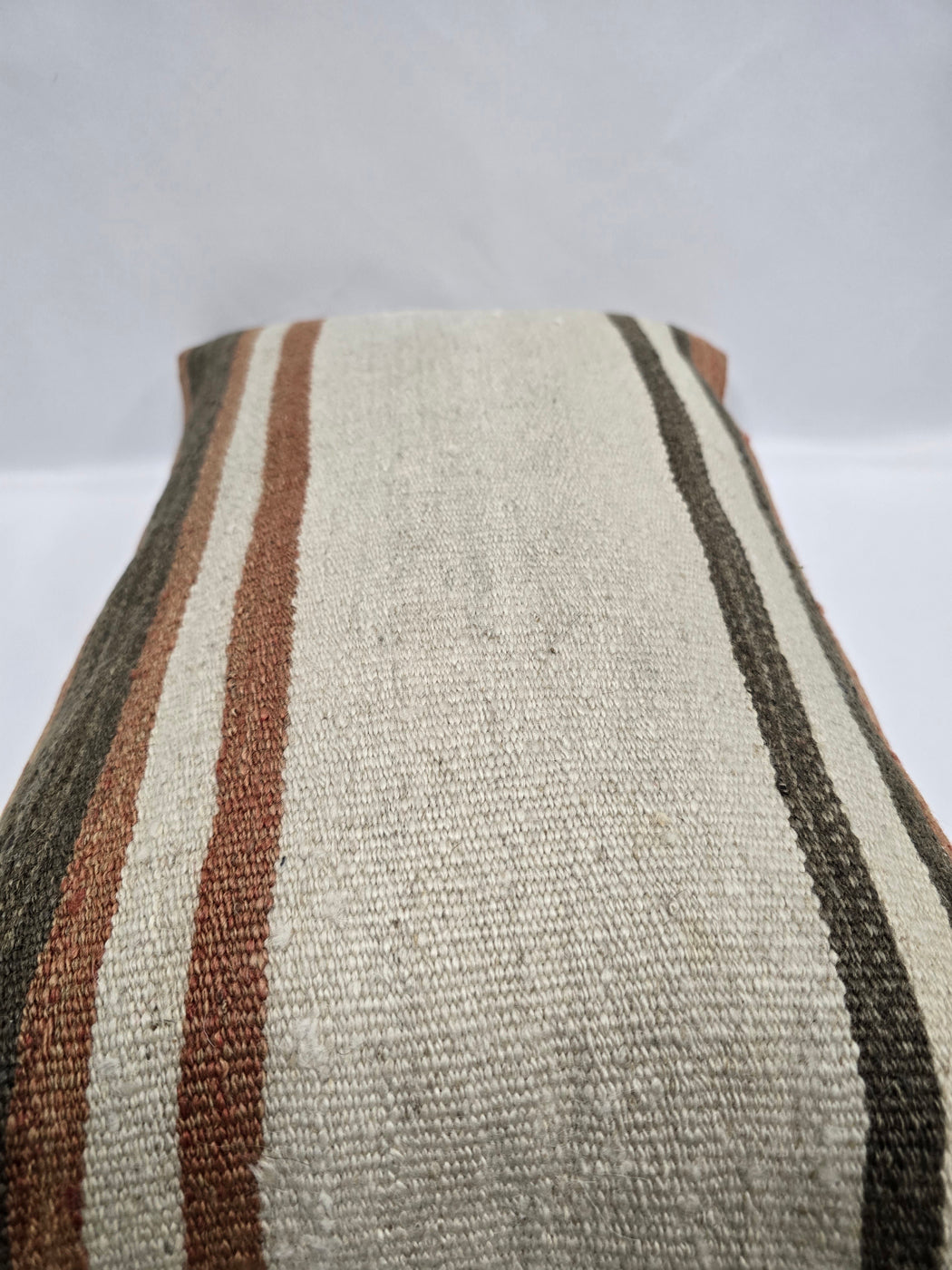 Turkish Hemp Pillow Cushion Natural Cream Brown Pillow Cushion Cover 16" x 24" #9187
