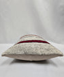 Turkish Hemp Pillow Cushion Natural Cream Red Pillow Cushion Cover 16" x 24" #9186