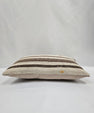 Turkish Hemp Pillow Cushion Natural Cream Brown Pillow Cushion Cover 16" x 24" #9185