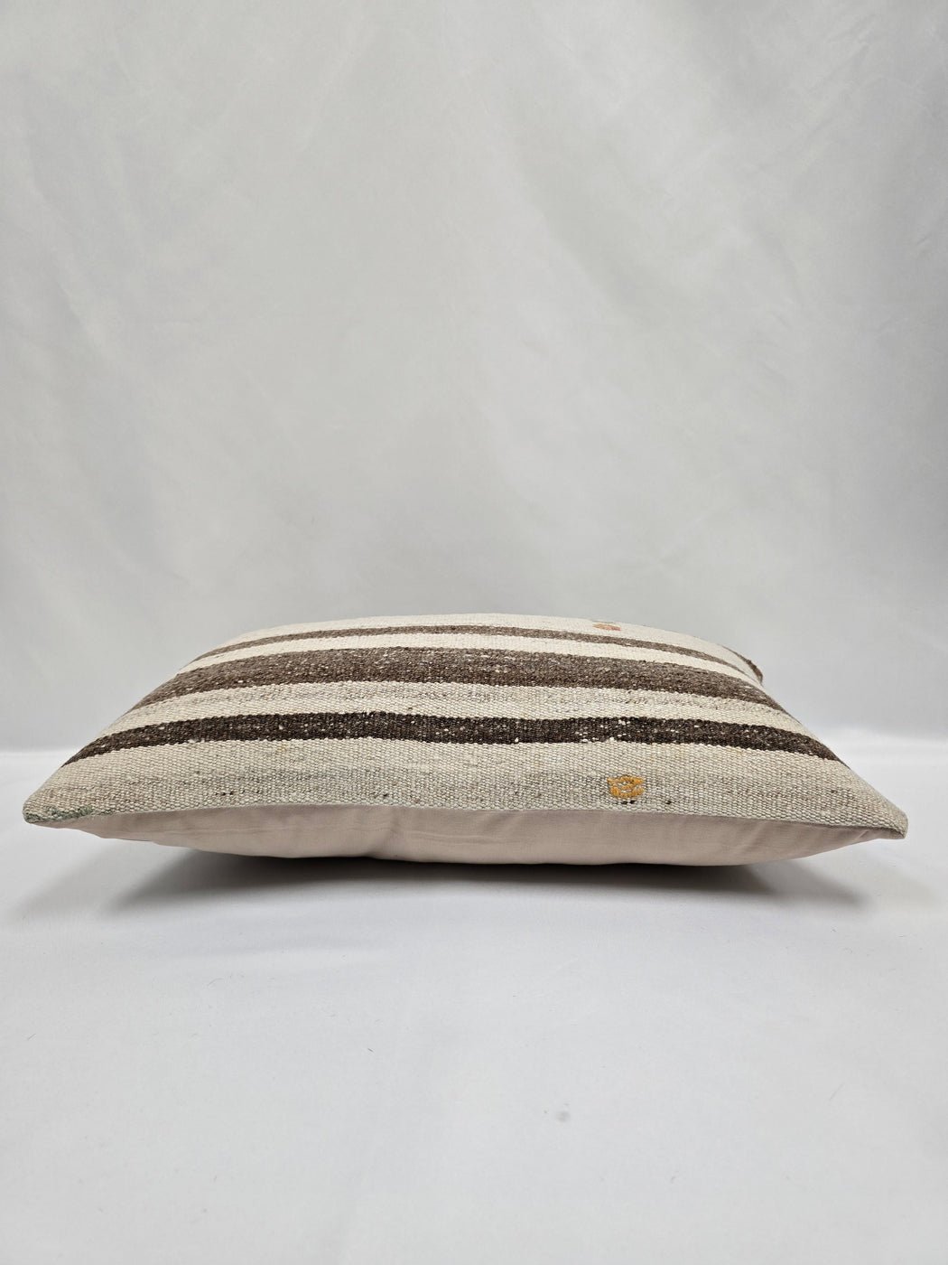 Turkish Hemp Pillow Cushion Natural Cream Brown Pillow Cushion Cover 16" x 24" #9185
