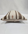 Turkish Hemp Pillow Cushion Natural Cream Brown Pillow Cushion Cover 16" x 24" #9185