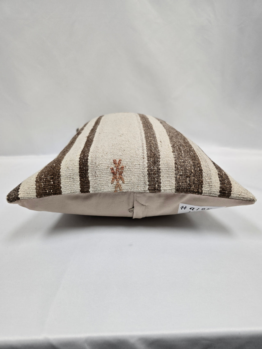 Turkish Hemp Pillow Cushion Natural Cream Brown Pillow Cushion Cover 16" x 24" #9185